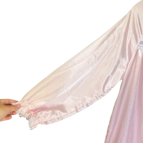 Jessica Alexander Womens Vintage Maxi Nightgown Size M Pink Cottagecore Prairie - Picture 5 of 11